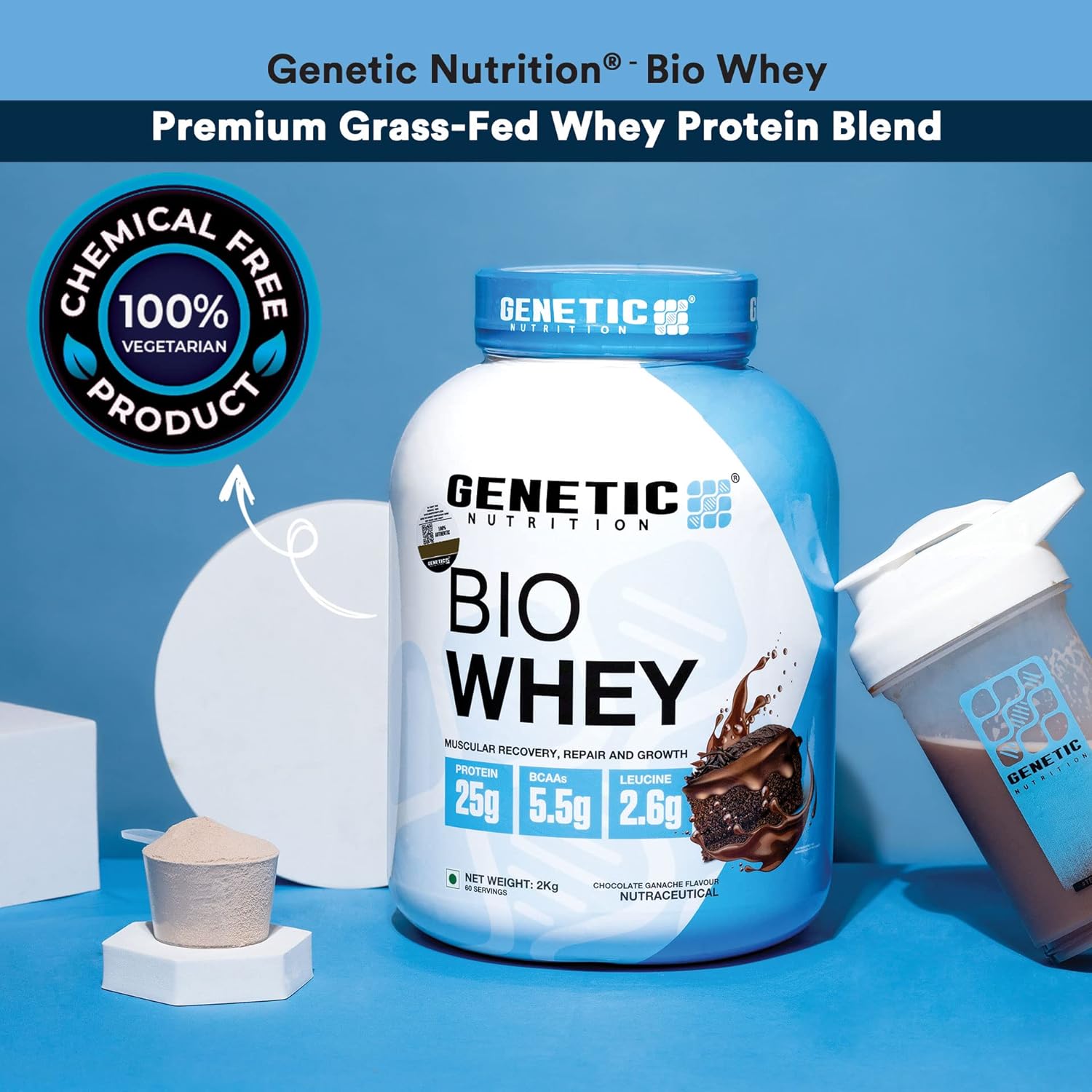 Genetic Nutrition Bio Whey Powder Chocolate 1Kg - pharmville