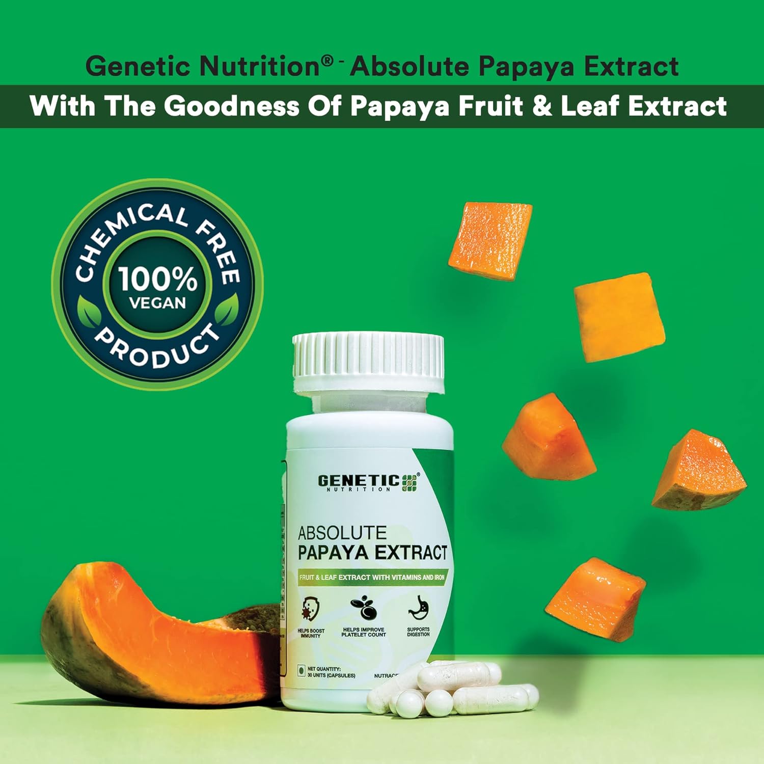 Genetic Nutrition Cap Absolute Papaya Extract (1×30) 1s - pharmville