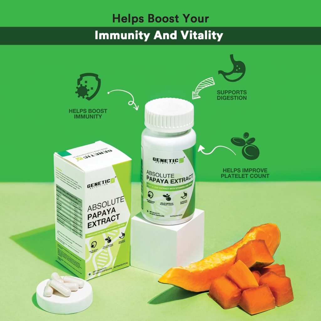 Genetic Nutrition Cap Absolute Papaya Extract (1×30) 1s - pharmville