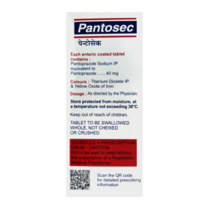 Pantosec Tab 40mg 10s 2