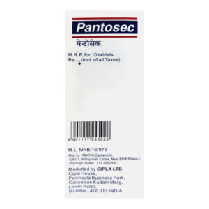 Pantosec Tab 40mg 10s 3