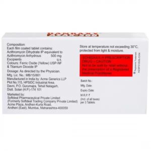Azax Tab 500mg 3s 3