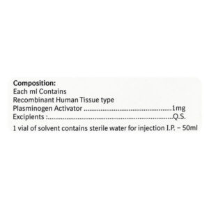ACTILYSE 50MG INJ 1s 3