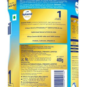 Aptamil Gold Stage 1 Infant Formula Powder 400gm 4