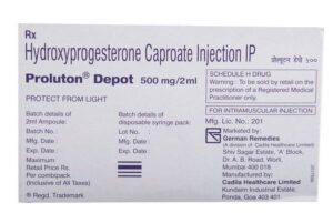 Proluton Depot Inj 500mg 2ml 3